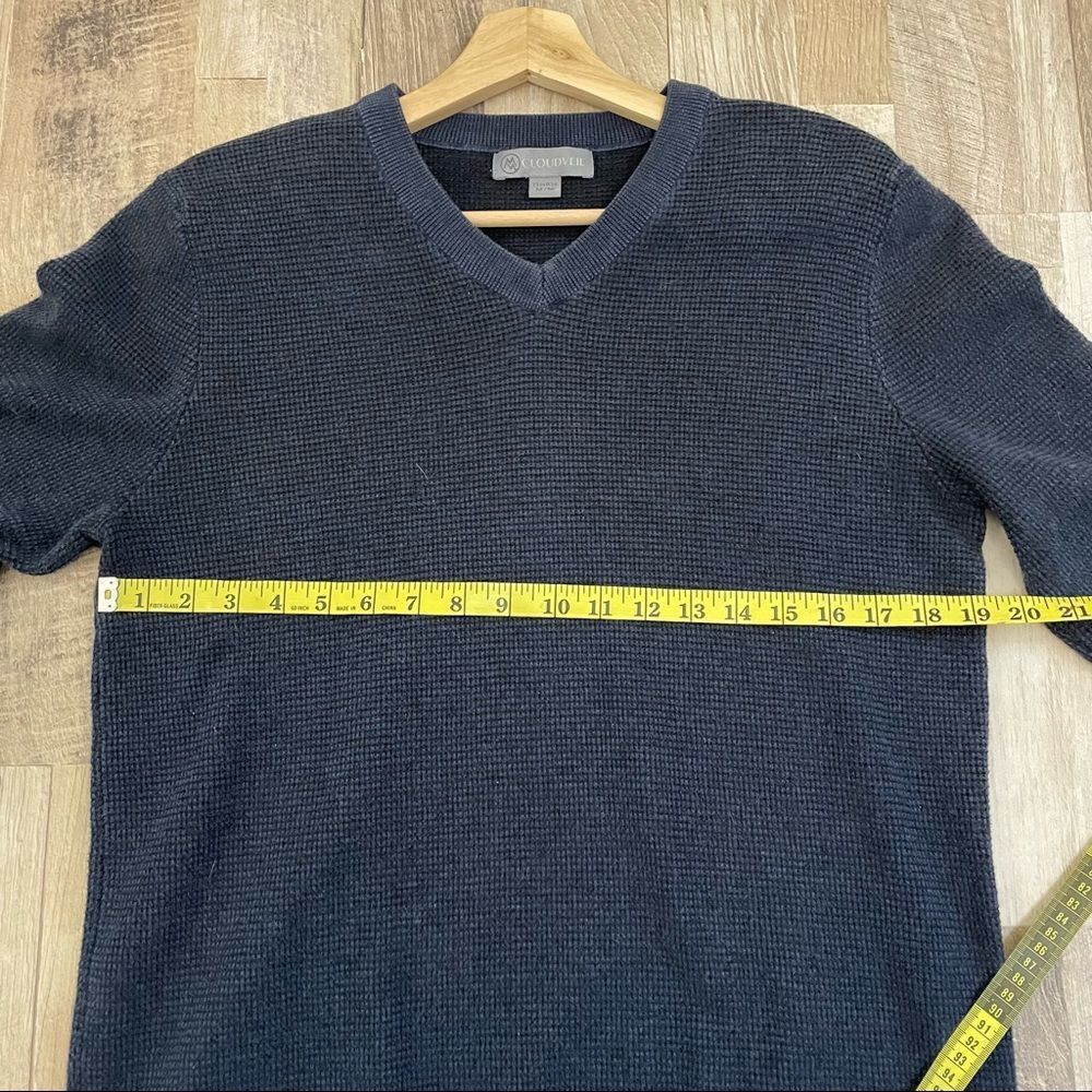 Cloudveil | Navy Waffle Knit Sweater - Picture 6 of 10